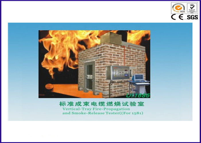 China Standard Bunched Cable / Wire Flame Test Equipment With 0.1Mpa Gas Pressure wholesale