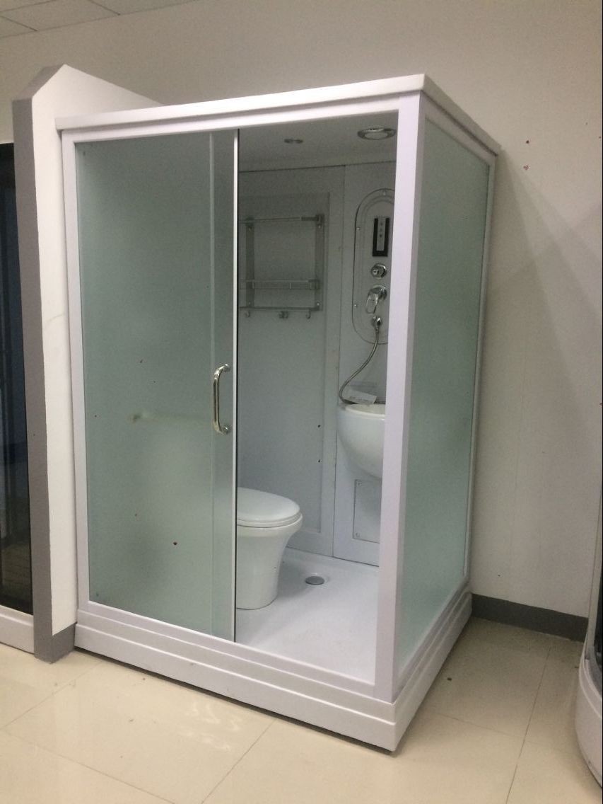 China Square Complete Shower Enclosures Shower House With Washroom / Mirror / Toilet wholesale