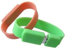 China OEM eco - friendly silicone USB bracelet LOGO Usb Wristband 4GB - 16GB flash drives  wholesale