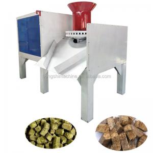 China High capacity biomass cube briquette press machine peanut shell pellet making machine for fuel wholesale