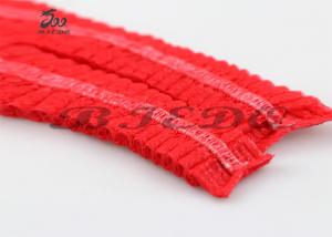 China 21inch Non Woven Hair Cap Stretchable White Red Anti Dirty wholesale