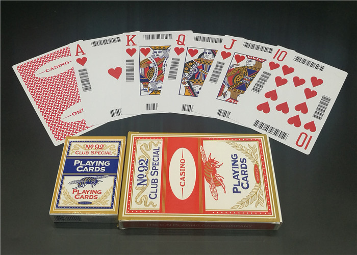 China PVC Plastic Casino Playing Cards , Customized Deck of Playing Cards wholesale