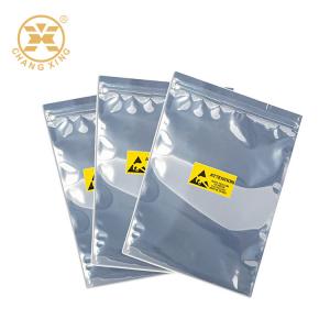 China Plastic Electronic Circuit Moisture Proof Packaging Anti Static Ziplock Bags Electrostatic Proof on sale