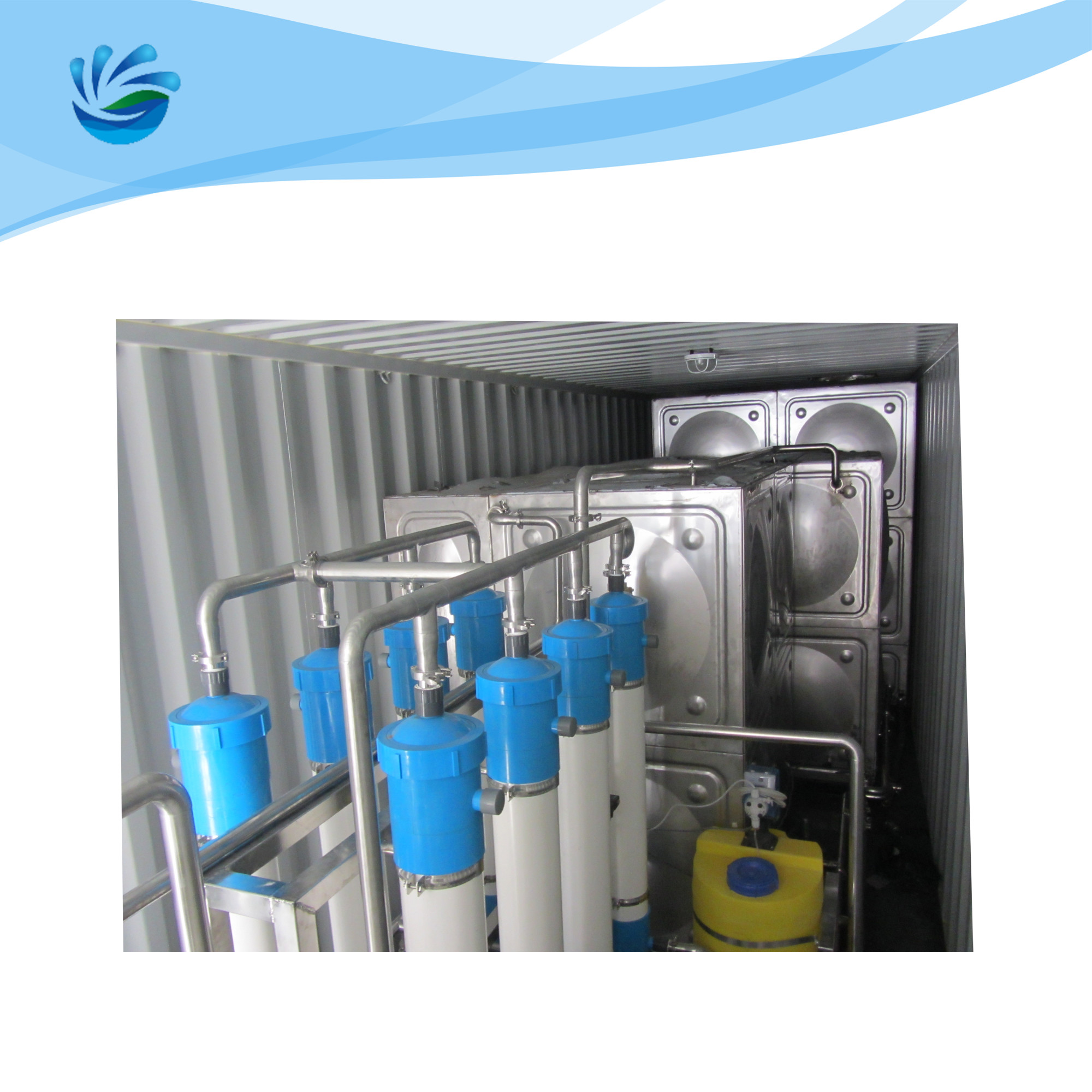 China Containerized Reverse Osmosis Water Treatment Plant For Drinking Water on sale