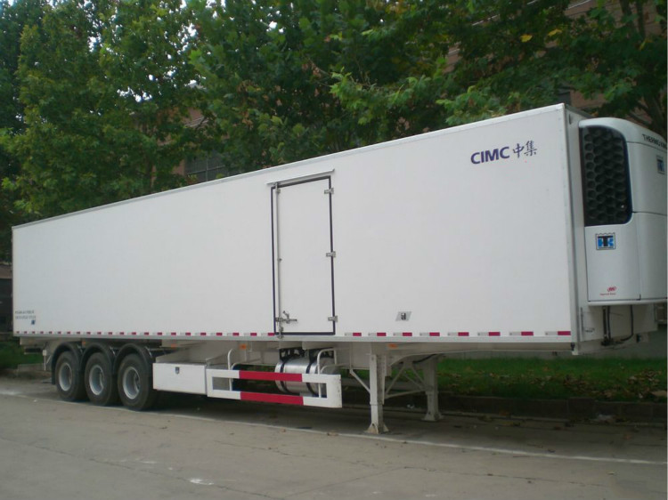 China 2 Or 3 Axle Refrigerated Cargo Trailer 35 Tons Capacity Customized Size wholesale