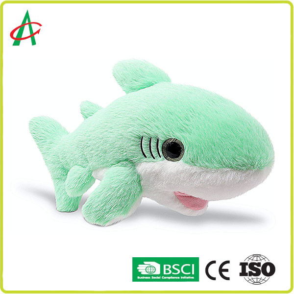 China CPSIA Bisphenol A Free 3 Colors Plush Shark Toy for sale
