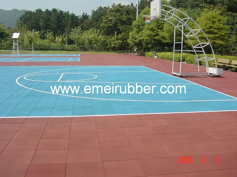 China play area rubber tile wholesale