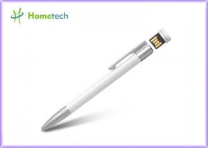 China Black / White Ballpoint High Speed Pen Drive 16GB USB 2.0 Customized Metal Mateial wholesale