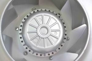 China IP54 External Rotor Centrifugal Cooling Fan 1358rpm 400mm Aluminum Sheet Metal Impeller wholesale