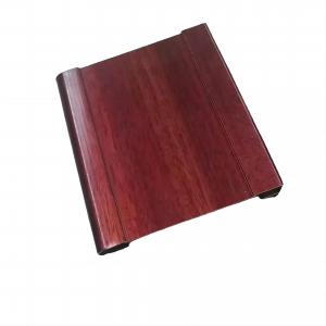 China High Glossy Wood Grain Aluminium Wardrobe Door Frame Aluminum Extrusion Profiles wholesale
