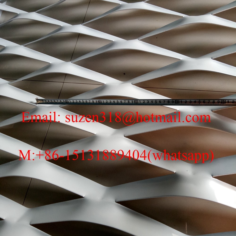 China PVDF 400 mm LWD aluminum expanded metal mesh in An ping County wholesale