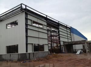 China Light Type Steel Structure Warehouse , Customized Prefab Metal Buildings wholesale