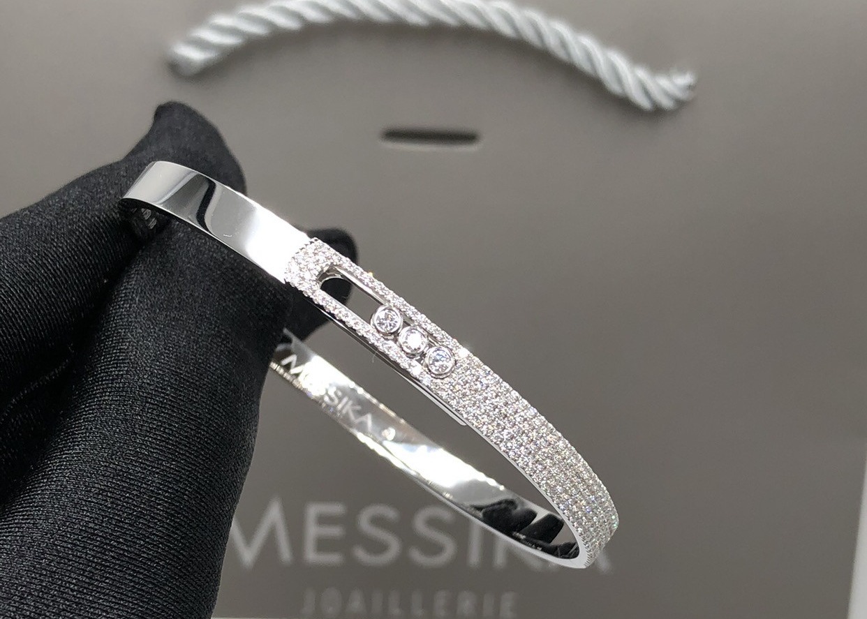 China Thin 18K Gold Diamond Bracelet wholesale