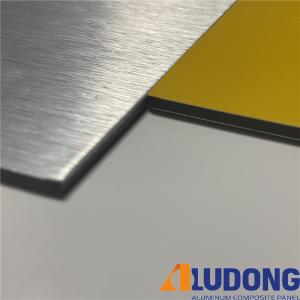 China Sparkling ACP Brushed Aluminum Composite Panel 1000mm Length wholesale