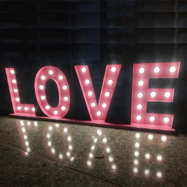 Led Bulb 3ft 4ft Marquee Letter Sign Wedding Love Letters