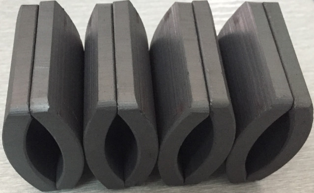 China Customized Permanent Big Ferrite Arc Magnet For Air Pump 52.12*50.18*7.27 mm wholesale
