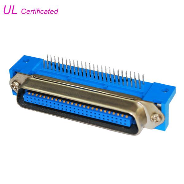 Quality 57 CN Series Right Angle PCB Male Centronics 50 Pin Connector With Round Head Screws for sale