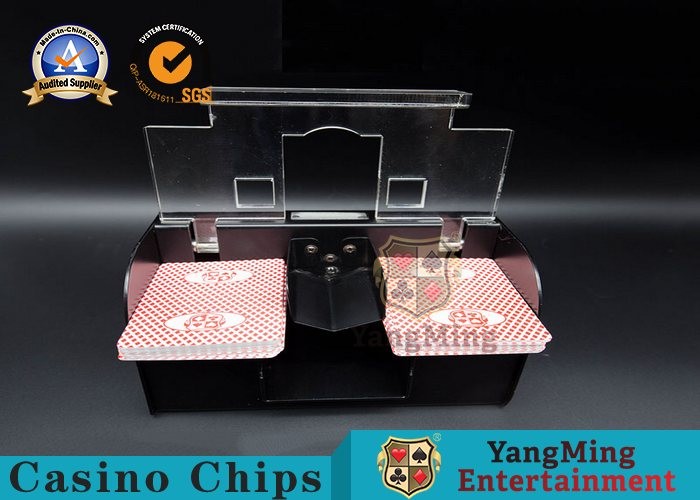 China Casino Exclusive Deluxe Automatic 2 Deck Playing Card Shuffler Double Deluxe wholesale