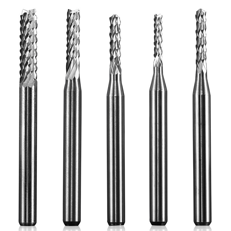 China Tungsten Carbide Corn Solid End Mill For Cutting Plastic / Plate Drilling Hole wholesale