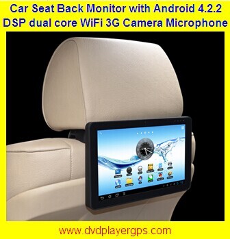 China 1080P Touch Screen 10.1Car Back Seat Monitor With WIFI,3G,Capacitive Panel,Game Play for sale