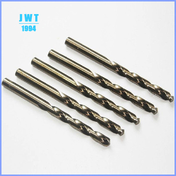 China JWT Din338 Fully Ground HSSM35 Parallel Shank Drill Bit for Metal wholesale