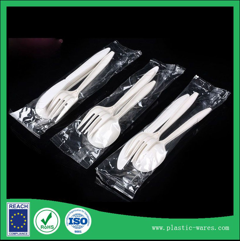 Buy cheap individual package cornstarch biodegradable knife, spoon, fork set from wholesalers