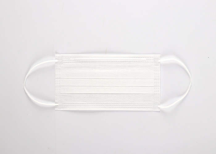 China EN14683 White 3 Ply Disposable Non Woven Face Mask With Nose Clip wholesale