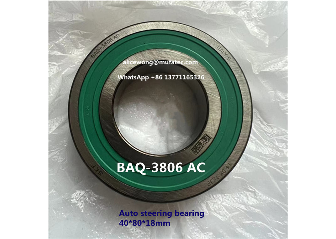 BAQ-3806 AC steering rack bearing angular contact ball bearing 40*80*18mm for sale