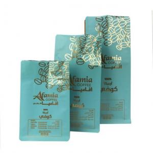 China Laminated Coffee Packaging Bags Aluminum Foil Stand Up Pouch ODM 150 Microns on sale