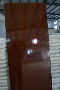 China Mouldproof Plastic Interior Replacement Door Panel No Aspiration With Wooden Grain wholesale