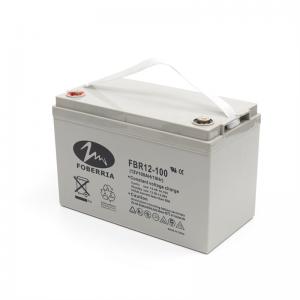 China 12v 100ah Lead Acid Battery Grey Deep Cycle For Solar System wholesale