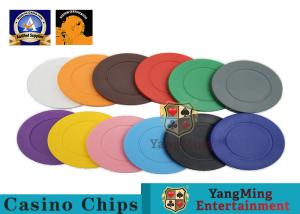 China Lightweight ABS Hotstamping Logo Dice Poker Chip / Colorful Roulette Poker Chips wholesale