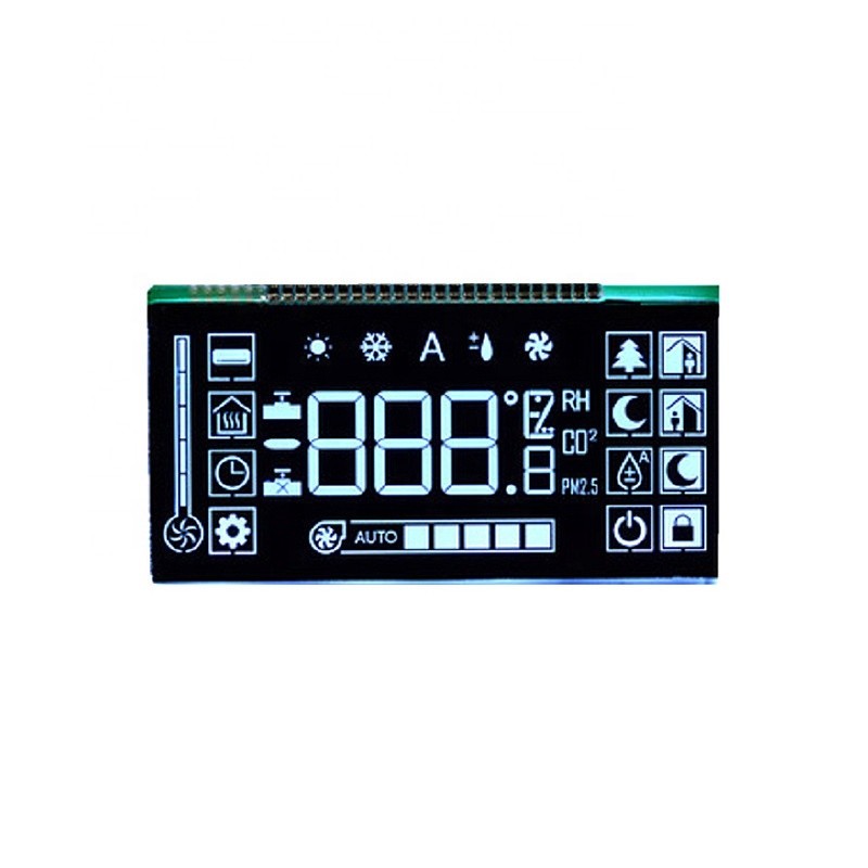 Quality TN Black VA Digit 7 Segment LCD Monochrome For Water Meter / Energy Meter for sale
