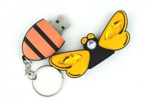 China Funny Fast Moths 2GB Cartoon USB Flash Drive With Full- speed 12Mbps  wholesale