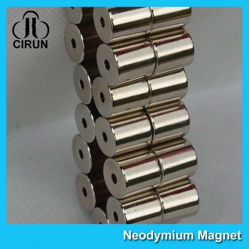 China Rare Earth Round Cylinder Neodymium Ring Magnets With Holes Multipurpose Use wholesale