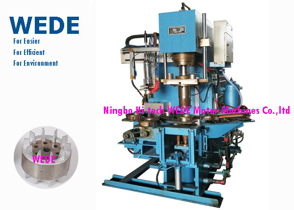 China Pressure Rotor Vertical Die Casting Machine For Rotor 4 Rotary Stations Cycle Time 8 Seconds wholesale