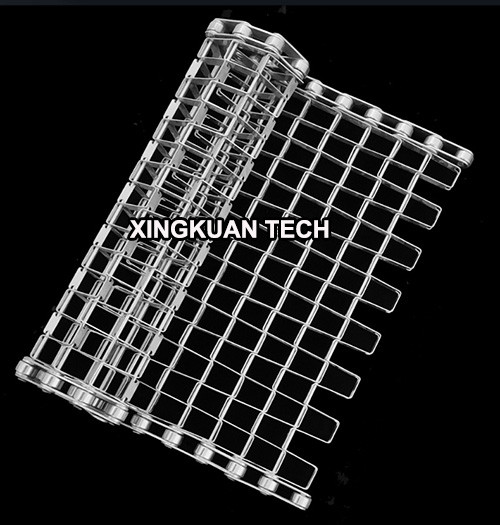 China Stainless steel flat wire belting , honeycomb conveyor belt  201 304 316 on sale