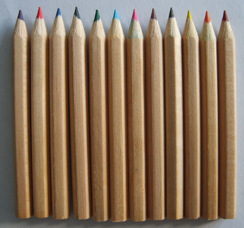 China Colored Stick Head Wood Graphite Sketch Drawing HB Pencils wholesale