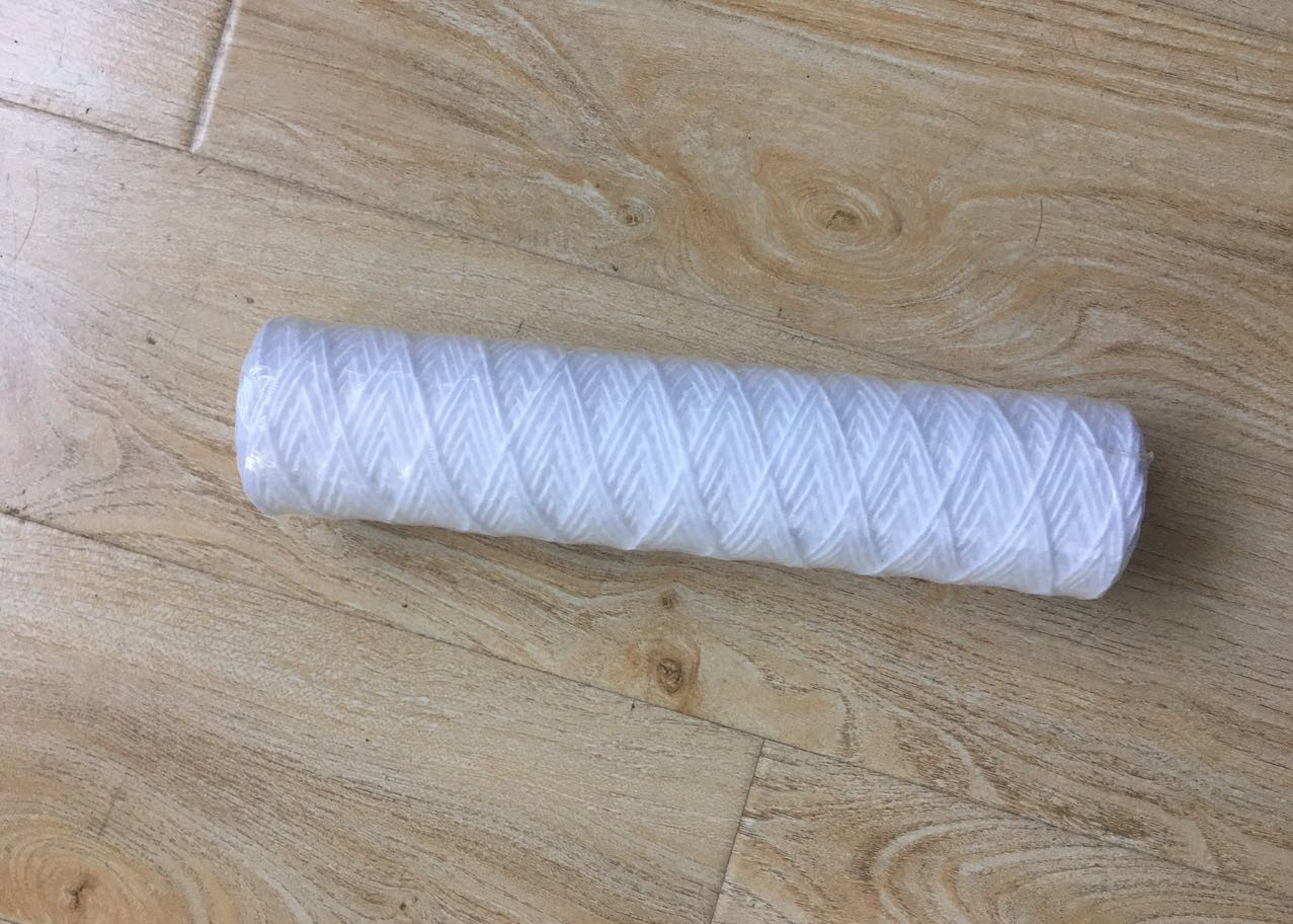 China 10 Inch 5 Micron PP Yarn String Wound Water Filter Cartridge for Water Purifier on sale