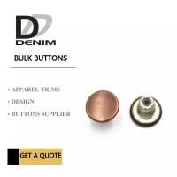 China Customize Decorative Brass Jeans Fasteners Metal Clothing Buttons Brand Style Design for sale