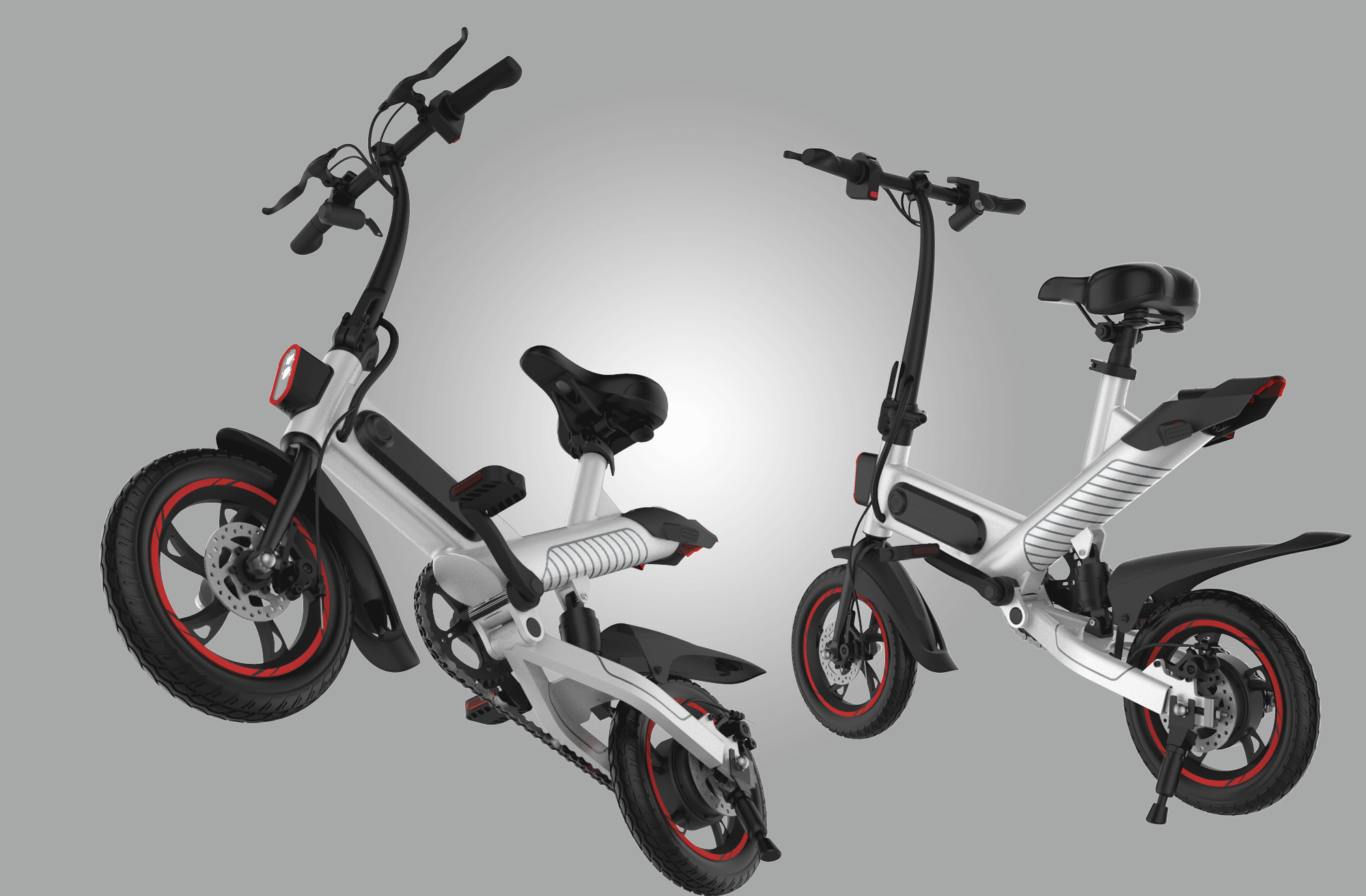 China Electric Compact Folding Bike , Lightweight Fold Up Cycles Eco - Friendly wholesale
