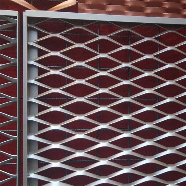 China decorative trapezoid shape aluminum expanded metal mesh for out wall wholesale