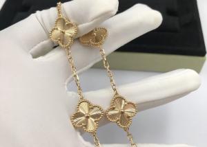 China Customized 18K Yellow Gold Bracelet Fashion VCA Magic Alhambra Bracelet wholesale