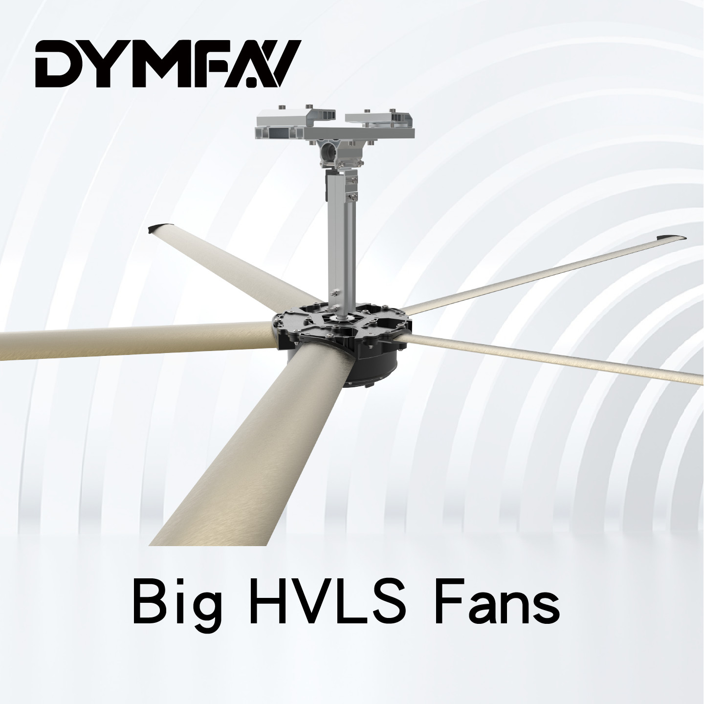 China 4.3m 0.7kw Gearless Big HVLS Fans PMSM Ceiling Fans For Gyms wholesale