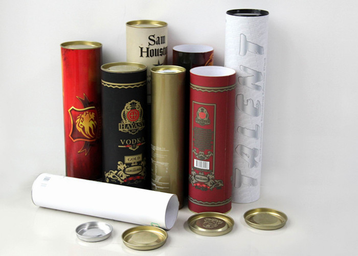 China Airtight Movable Red Paper Composite Cans , Kids Toys / milk powder packaging wholesale