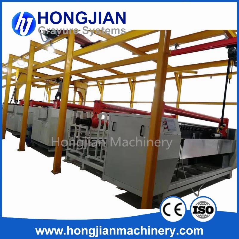 China Fully Automatic Cylinder Production Lines Galvanic Tanks Galvanic Plating Equipment for Gravure Cylinder Processing Line wholesale