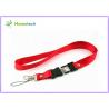 Buy cheap 32GB Red Lanyard USB Flash Drives 2.0 Memory for Necklace , Engraved from wholesalers
