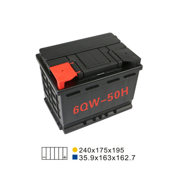 China 50AH 20HR 6 Qw 50H Lead Acid Car Start Stop Battery Maintenance Free Automotive Battery wholesale