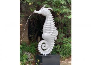China Contemporary Seahorse Garden Fountain Outdoor Fiberglass Sculpture Customized wholesale