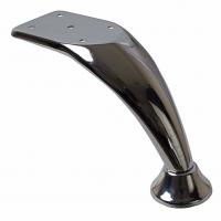 China Curved Furniture Leg Feet 120mm Chrome Metal Sofa Legs Replacement for sale